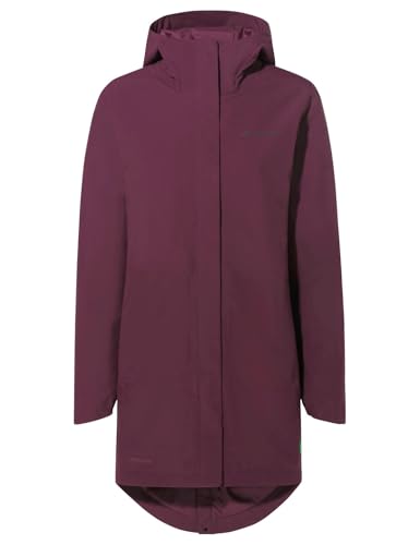 VAUDE Cyclist II gefütterter Parka für Damen – Gefütterter Wintermantel fürs Radfahren, wasserdichte & atmungsaktive Damen Winterjacke mit 2-Wege-Reißverschluss – ideal für den Winter