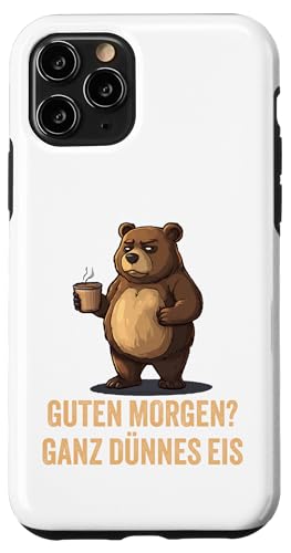 Guten Morgen - �ƂĂ������A�C�X�N���[��(�N�}) - �ʔ����R�[�q�[�f�U�C�� �X�}�z�P�[�X iPhone 11 Pro �p