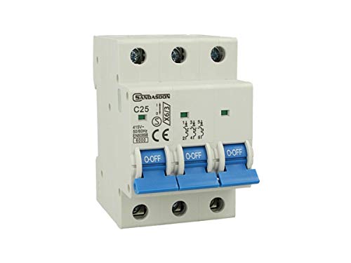 Magnetotérmico 3P 3 módulos 25A