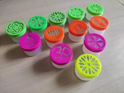 Oramsa Ready to use Draw Unique Creative Design by Rangoli Making Kit (12 Different Rangoli Stamp Box)