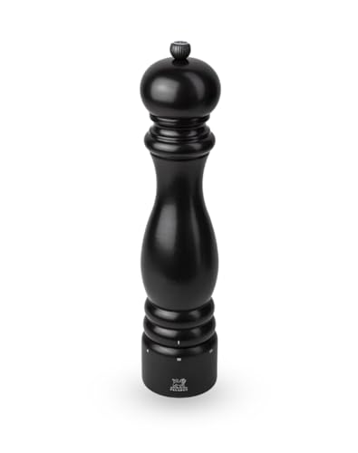 PEUGEOT - Paris u'Select 30 cm Salt Mill - 6 Predefined Grind Settings - Powdered Salt Innovation, Zirlion Mechanism - PEFC-Certified Wood - Made in France - Satin Black Finish