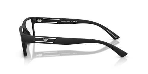 Image of Emporio Armani mens Ea3278 Rectangular Prescription Eyewear Frames