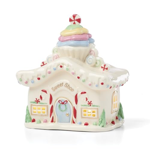 Lenox Who-Ville Sweet Shop Grinch Light-Up Christmas Figurine
