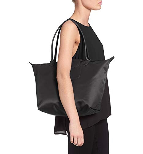 Longchamp 'Large Le Pliage Neo' Nylon Tote Shoulder Bag, Black