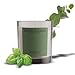 Produktbild Jean & Len Scented Candle Basil Mint & Eucalyptus, hergestellt mit Sheabutter, Brenndauer ca. 40 Stunden, minimalistisches Design, erfrischender Duft, vegan, 195 g