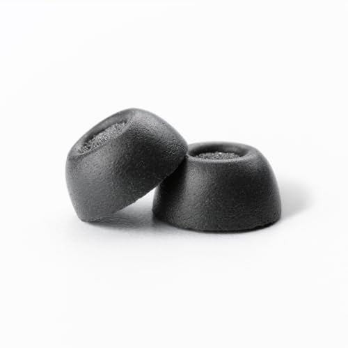 Comply Zatyczki do uszu TrueGrip TW-700-B, uniwersalna pianka memory do większości słuchawek dousznych, rozmiar M, 3 pary