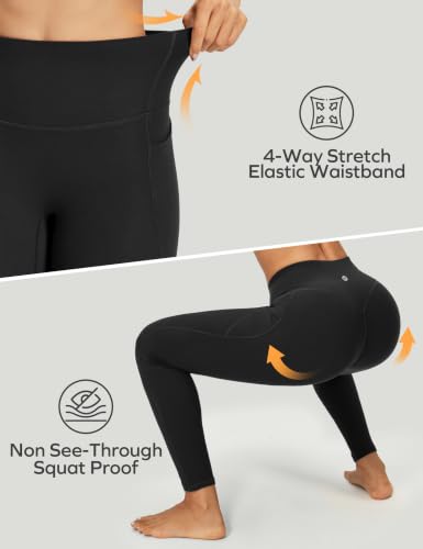 Ewedoos Scrunch Butt Lifting Leggings with Pockets Yoga Pants Women Black by Ewedoos - Used condition - Image 8
