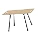 FytStycale Adjustable Height Folding Table for Outdoor Use, Ideal for Picnics and Coffee, Khaki
