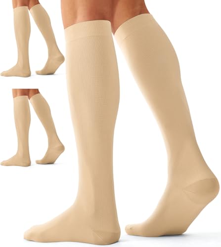 Image of Compression Socks for Women and Men(3 Pairs)15-20mmHg - Best Circulation Support Socks