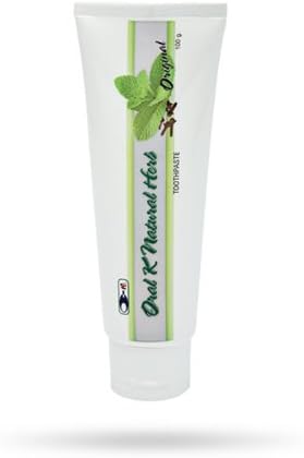 Oral K Natural Herb Toothpaste ,Original 100 Grams X 6