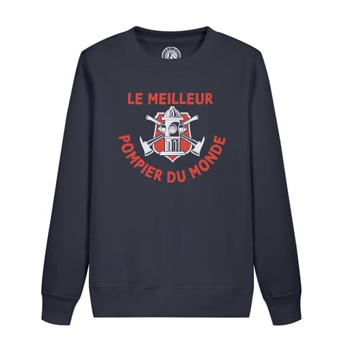 Sweatshirt Enfant Le Meilleur Pompier du Monde en Coton