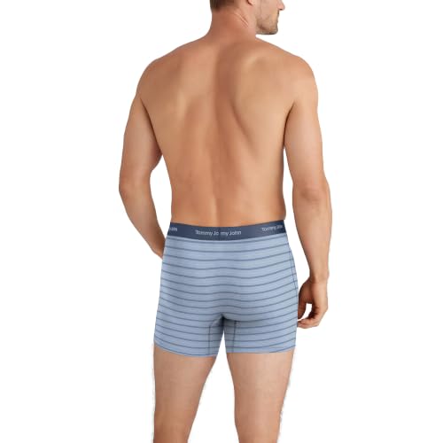 Image of Tommy John Men's Luxe Modal 6 inch Mid-Length Boxer Brief Underwear 3-Pack