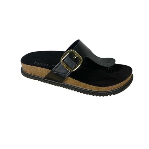 Chinelo Beira Rio 8524.101 Dedo Papete Flatform Fivela Conforto Feminino
