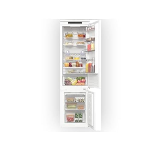 Gorenje Einbau-Kühl-Gefrierkombination, 281 Liter, NoFrost DualAdvance, Umluft-Kühlsystem, Edelstahl, Weiß, Einfarbig, 194 cm Nische