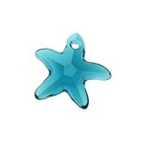 indigolith bedeutung Material: Kristall Swarovski Elements 6721 Kristallperle, Seestern-Design, 16 mm, Indigolith, 1 Stück