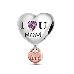 Love mom heart charm