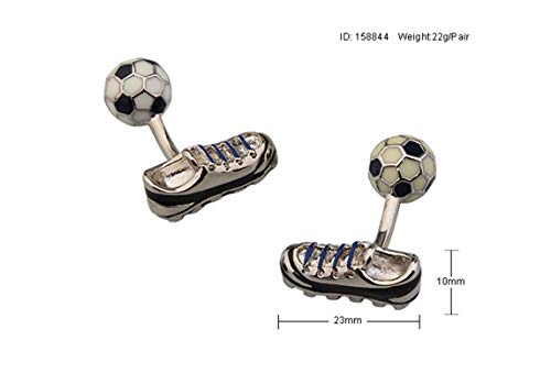 Mancuernillas clásicas KnBoB para hombre negras miniatura 4