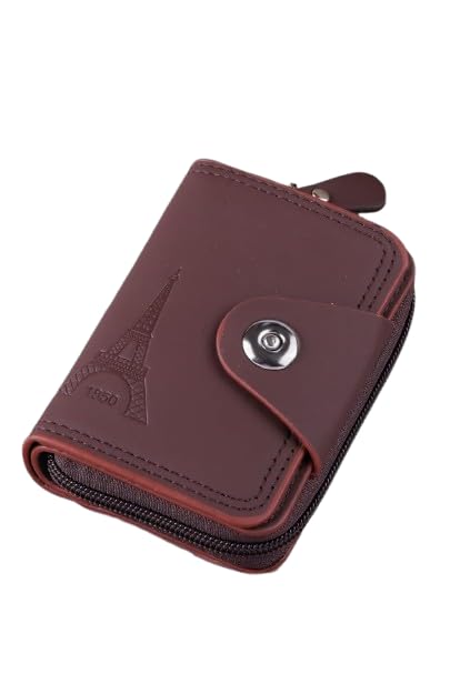 Image of • Slim Pocket Card Holder Wallet with Accordion Design and Secure Closure, Multi Slot Credit Card Organizer for Men Travel Office and Daily Carry