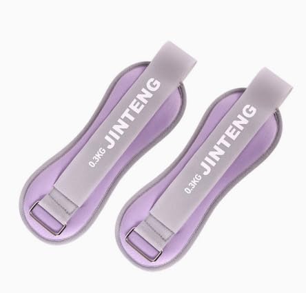 Wrist & Leg Ankle Weights Set 0.6kg Adjustable Breathable Leg Weights Arm Weights Sports Sandbag For Women Men,Ideal For Running,Walking,Strength Training,Yoga,Pilates,Aerobics & Fitness (Purple)