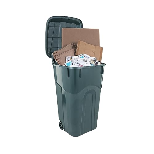 United Solutions TI0096 Ecosolution 32 Gallon Wheeled Outdoor Garbage Can thumb #5