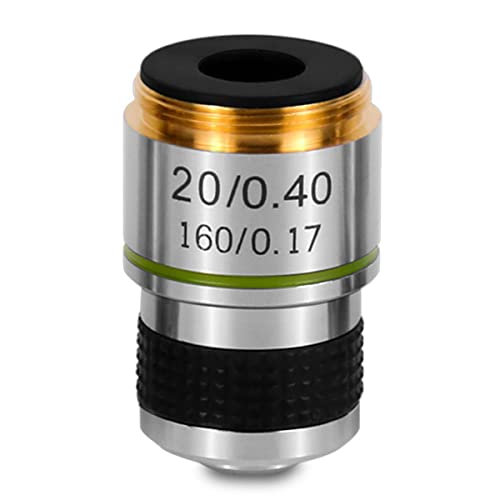 Microscope 4X 10X 20X 40X 60X 100X 1PC Biological Microscope Objective Lens(20X)