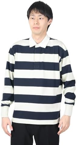 Canterbury 2.5 INCH Stripe Rugby Jersey Men's Lager Shirt, 29_Navy, S