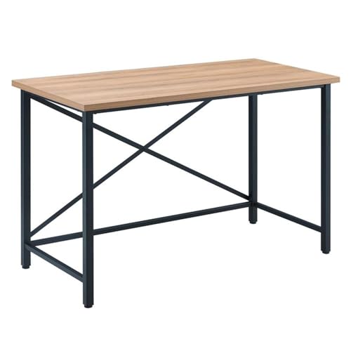 Image of Martina Rectangular 47.5'' Wide Desk in Black /Golden Oak