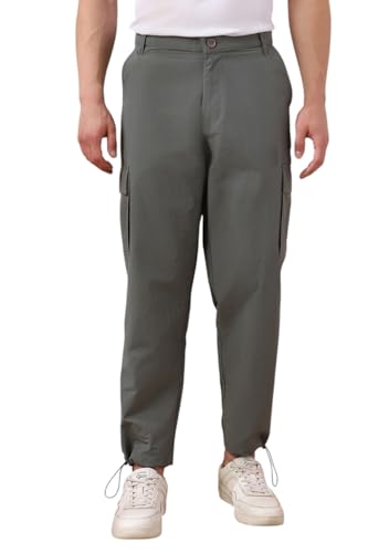 Pantalon cargo homme nylon droit taille moyenne robuste et léger