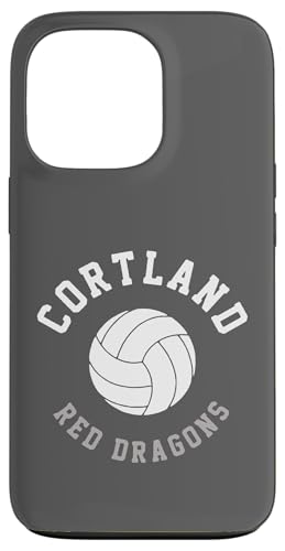 SUNY Cortland Red Dragons Volleyball Vintage 90's �X�}�z�P�[�X iPhone 13 Pro �p
