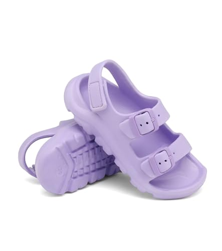 Image of Boys Girls Toddler Little Kid Sandals Buckle Adjustable Water Sandal With Hook Loop Back Strap(Toddler 5-Little Kid 12)