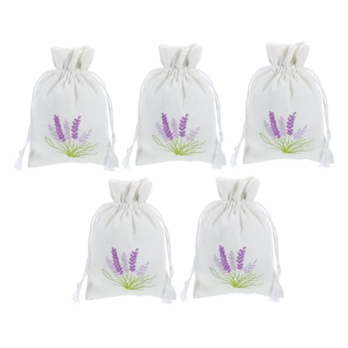 Bolsas de tela con cordón para sachet lavanda 5 pzas miniatura 1