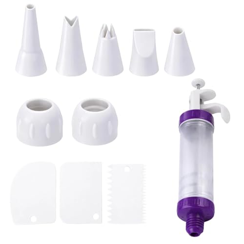 Garnierspritze, Krapfenspritze Für Marmelade, Tortenspritze, 11-teiliges Set Für Kuchen, Für Kuchen, Cupcakes, Donuts, Churros Und Mehr, Ideal Für Home Baker Und Profis