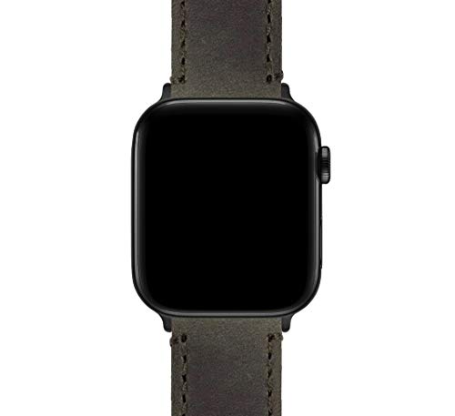 Image of BARTON WATCH BANDS - Top Grain Leather Watch Bands Compatible with Apple Watch Models - 1, 2, 3, 4, 5, 6, 7, 8, 9, 10, SE, Ultra & Ultra 2