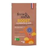 French Mush BOOST - Alternativa al caffè ai funghi adattogeni biologici: Lion's Mane & Cordyceps - Focus, Energia & Digestione - Vegano - Made in France - 20 dosi