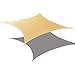Produktbild LITI Sonnensegel Sonnenschutz Garten Balkon und Terrasse PES Polyester Wetterschutz wasserabweisend imprägniert Schattenspender Quadrat,5.5x5.5m(18 * 18ft)