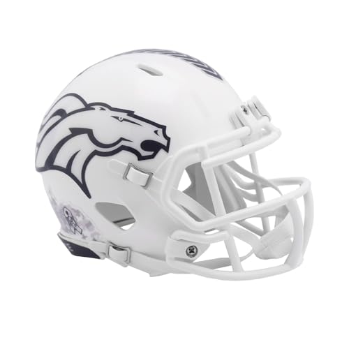 Casque Denver Broncos Riddell Speed Mini idéal sur une étagère de bureau NFL