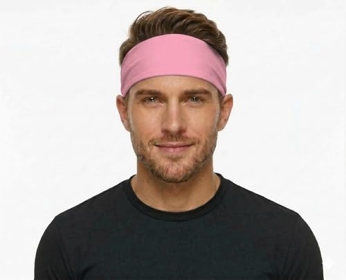 Image of Duwoni Sports Headbands for Men, Moisture Wicking Workout Headband, Sweatband Headbands for Running,Cycling,Football,Yoga,Tennis,Hiking,Hairband for Women and Men