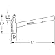 KS Tools 140.3030 Klauenhammer, französische Form, 300g
