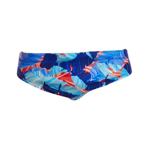 Bañador para hombre Funky Trunks resistente al cloro con patrón Lotsa Leaves