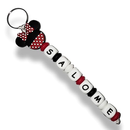 Llavero Personalizado Con Nombre en Silicona de Alta Calidad. Perfecto para las LLaves de Casa Coche o Regalo. Fabricado en España. TetebyNoa. (Mini)