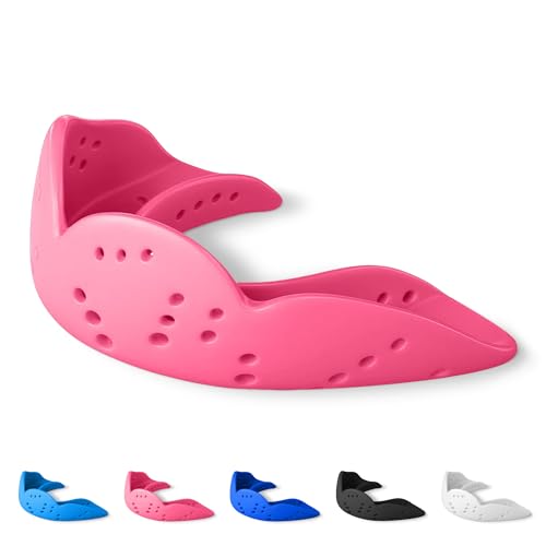 SISU Aero Small Mouthguard, Hot Pink - 30% Stronger...