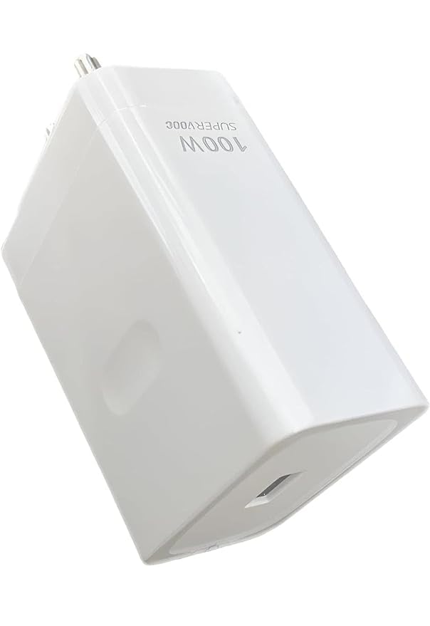 Image of Charger Original 100W Charger Adaptor Compatible with Realme 12 Pro /11 Pro Plus 5G / 11 Pro | Op po 12R /12 pro /11 /Open | Op po Find X | Redmi Note 13 Pro 5G | Poco X6 Pro /F6, White (DP23)