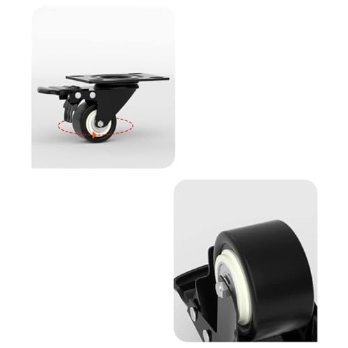Roulettes pivotantes robustes et silencieuses universelles avec frein - 6