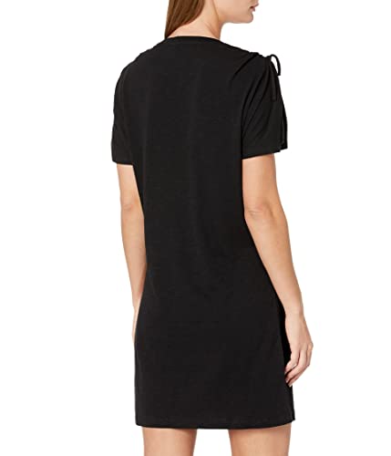 Sanctuary Drawstring Shoulder Dress Black Xs (Us 2) #TOP1