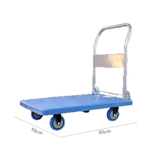 Carretilla plegable con plataforma y 4 ruedas 250KG miniatura 2
