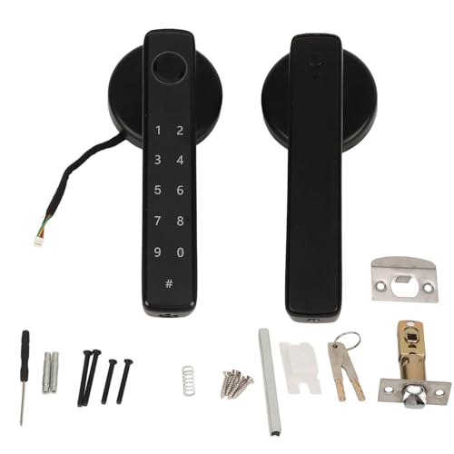 Fingerprint Smart Door Lock, Fingerprint Smart Door Knob, Smart Door Combination Lock for Bedroom Home Hotel Office, Low Battery Reminder