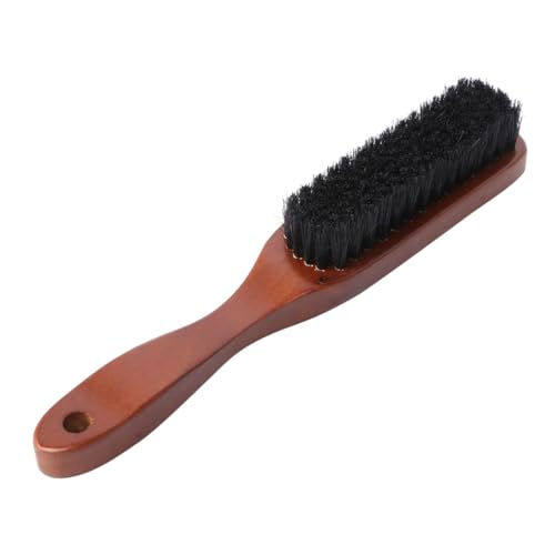 SOESFOUFU Wooden Handle Pig Bristle Beard Brush Styling Tool for Men Portable Perfect Present for Beard Lover Comb