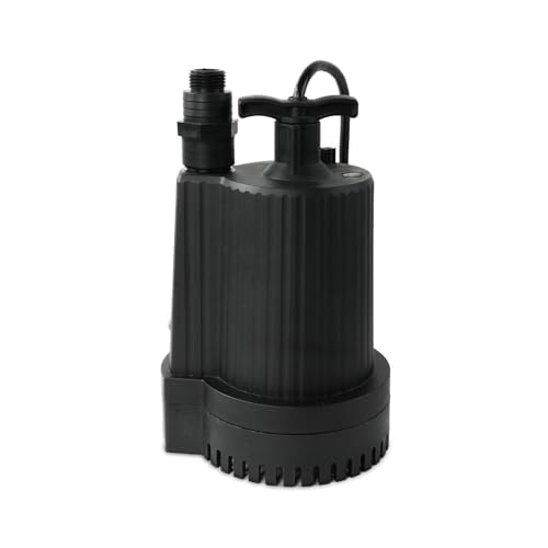 Image of SKYLINE Sump Pump, 1 /3 HP Submersible Water Pump with Multiple Adapter Options,2400 GPH High Flow and 31FT Max Lift Electric Water Pump for Pool Draining, Garden Pond, Fish Tank