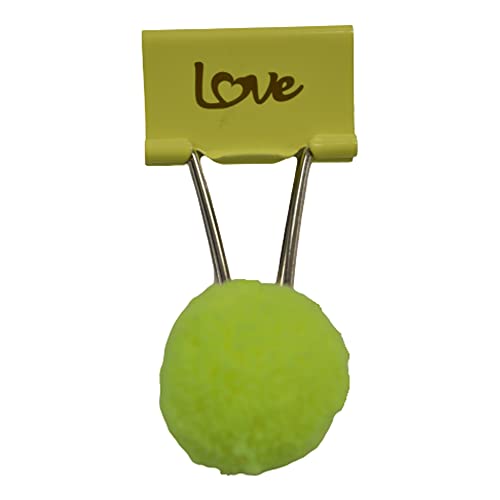 Binder Clips Love Pom Pom Molin 32mm 5 unidades