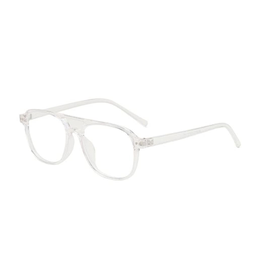 Weloveushop Double Nose Bridge Rice Nails Anti-blue Light Glasses Men and Women Protection Myopia Glasses